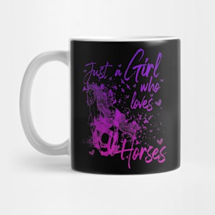 Just A Girl Who Loves Horses Premium Mug